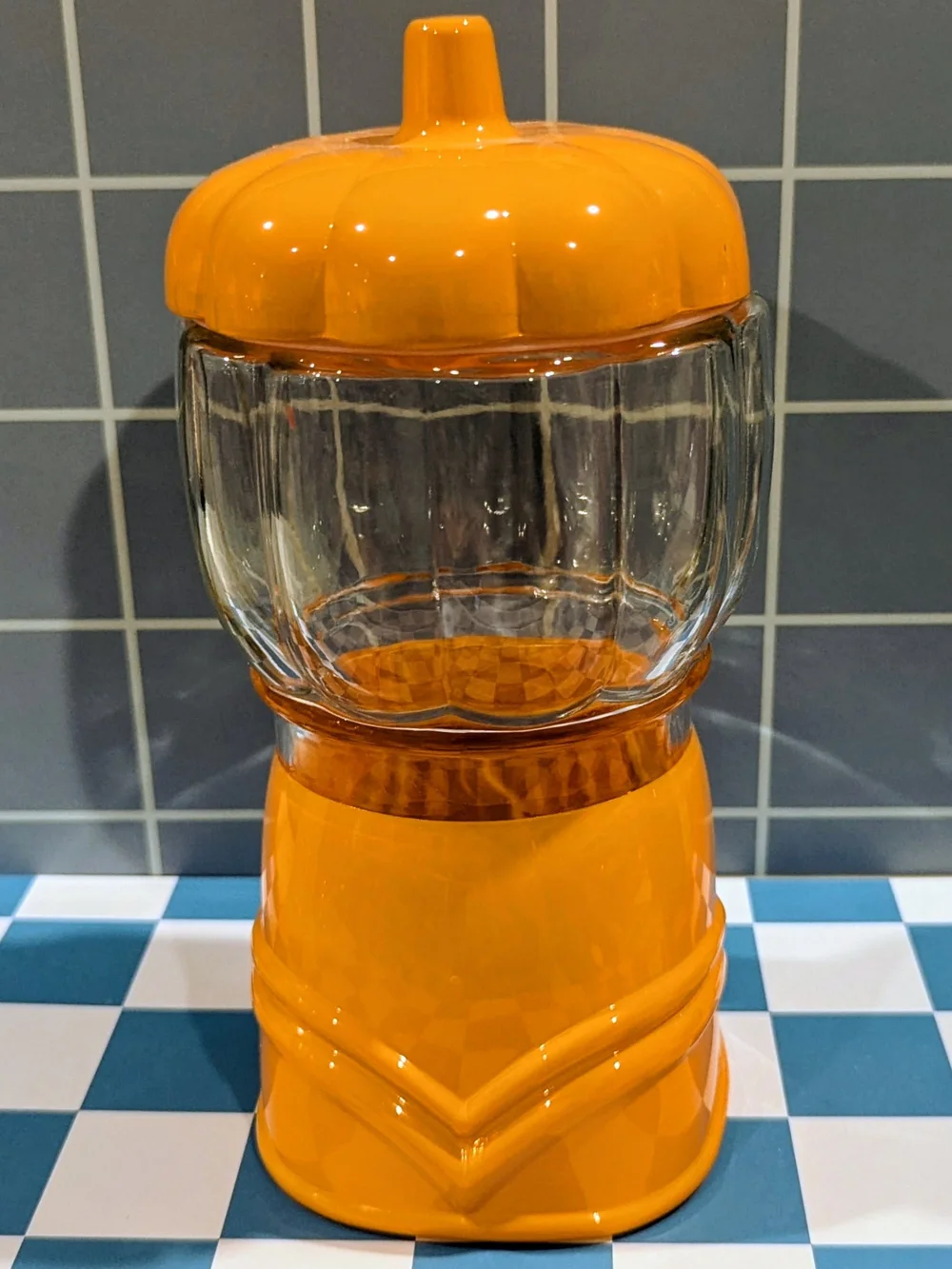 Target Orange Glass Gumball Dispenser